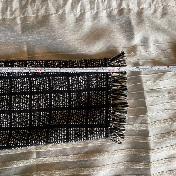 Zara Basic Black and Beige Tweed Long Open Cardigan / Duster - Picture 12 of 12